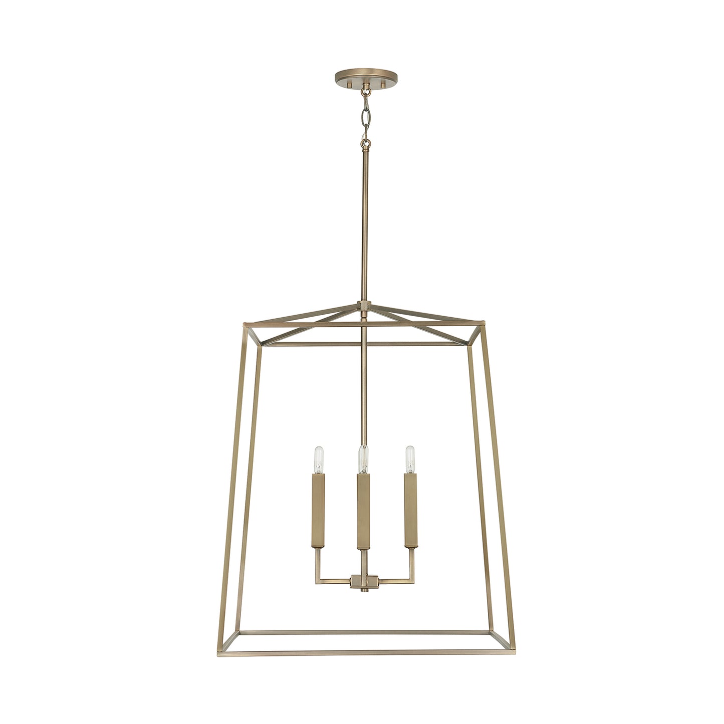 Capital Lighting - 537643AD - Four Light Foyer - Thea - Aged Brass