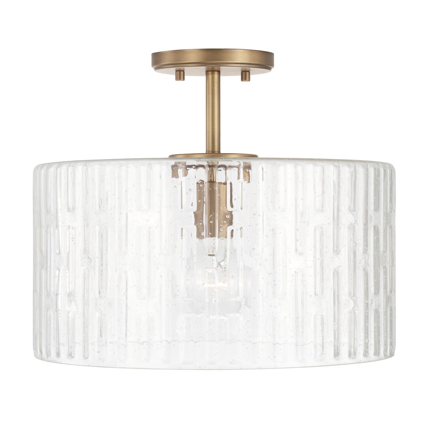 Capital Lighting - 241311AD - One Light Semi Flush Mount - Emerson - Aged Brass