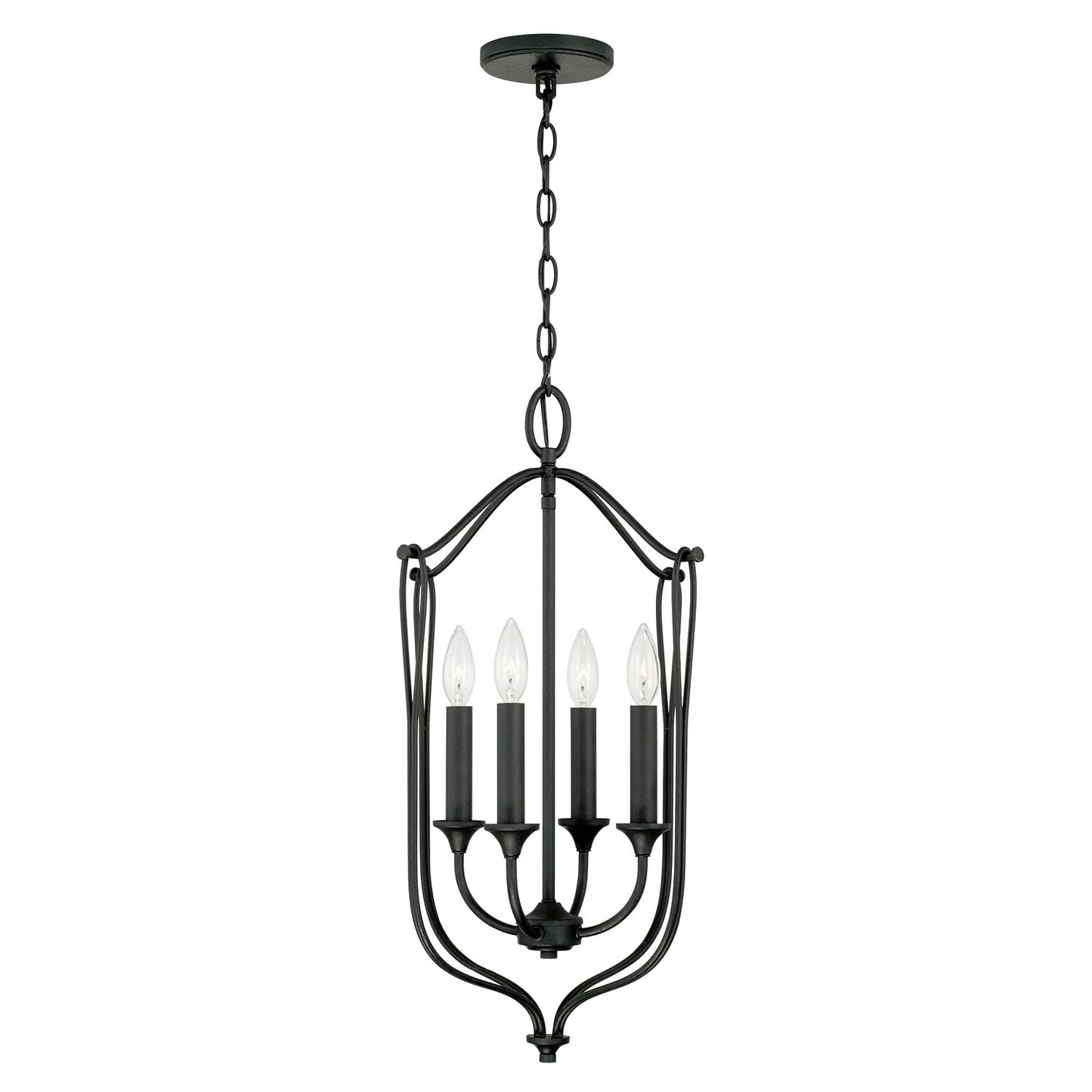 Capital Lighting - 541641BI - Four Light Foyer - Bentley - Black Iron