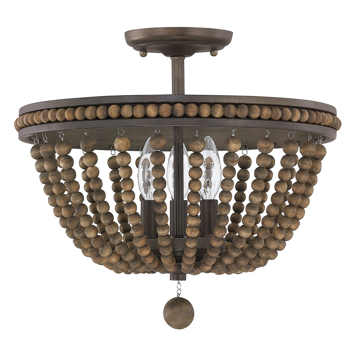 Capital Lighting - 9A122A - Three Light Semi-Flush Mount - Handley - Tobacco