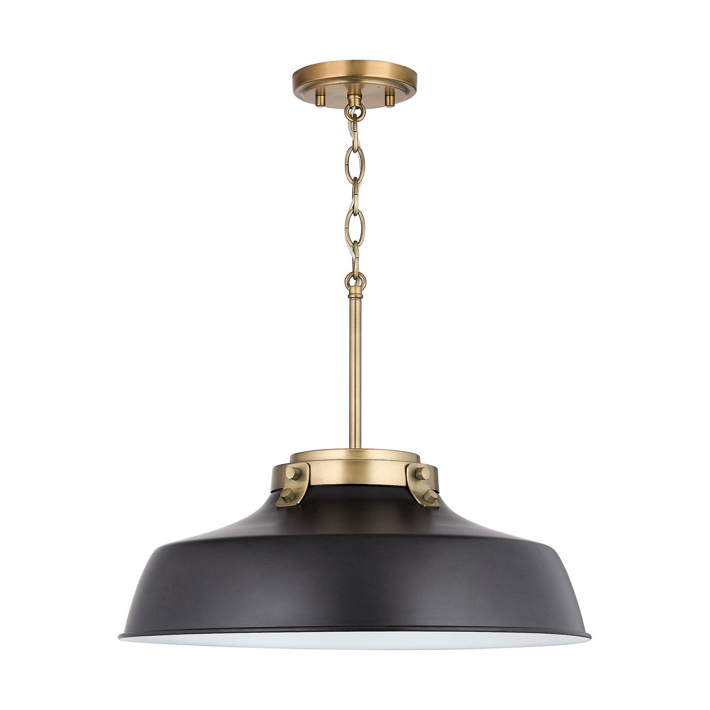 Capital Lighting - 9D331A - One Light Pendant - Oakwood - Matte Black
