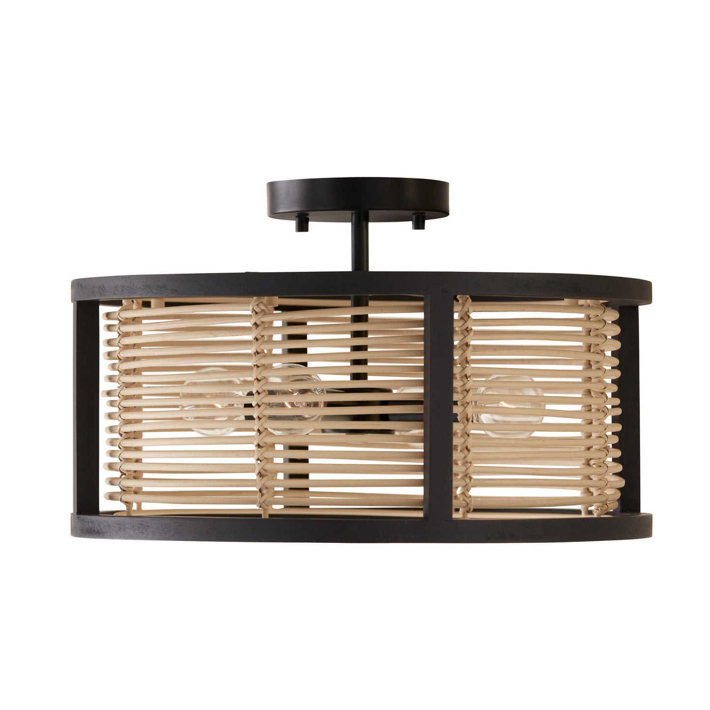 Capital Lighting - 244041FK - Four Light Semi Flush Mount - Rico - Flat Black