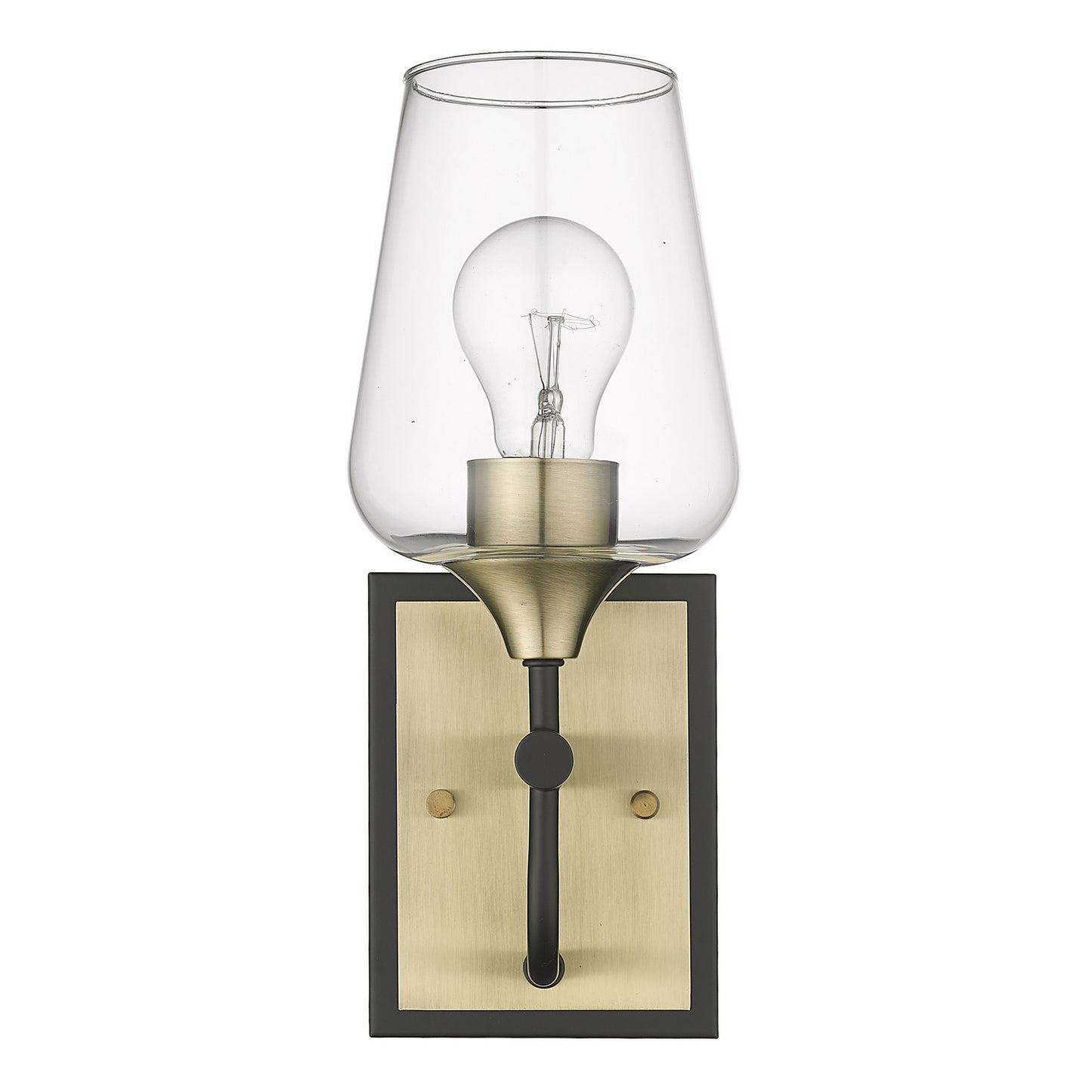 Acclaim Lighting - IN40080BK - One Light Vanity - Gladys - Antique Brass and Black
