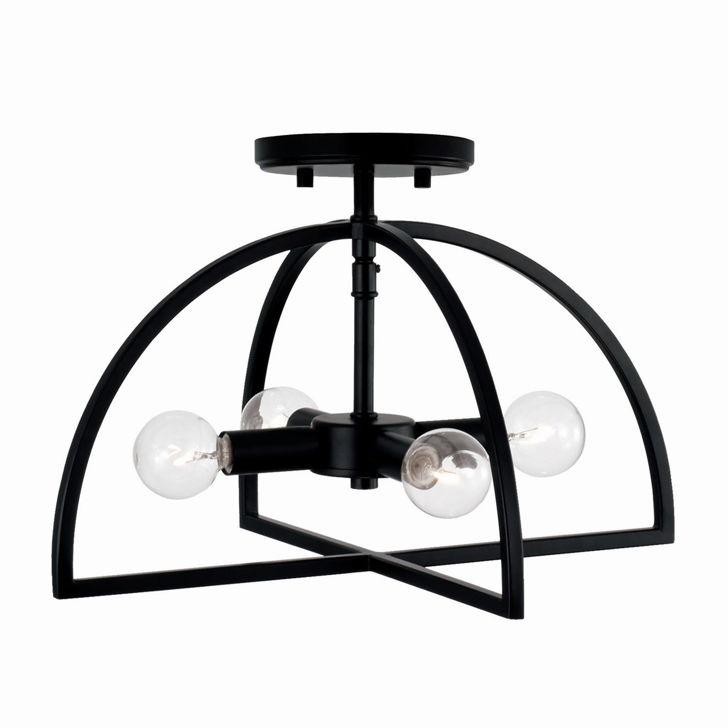 Capital Lighting - 248841MB - Four Light Dual Mount Semi Flush/Pendant - Lawson - Matte Black