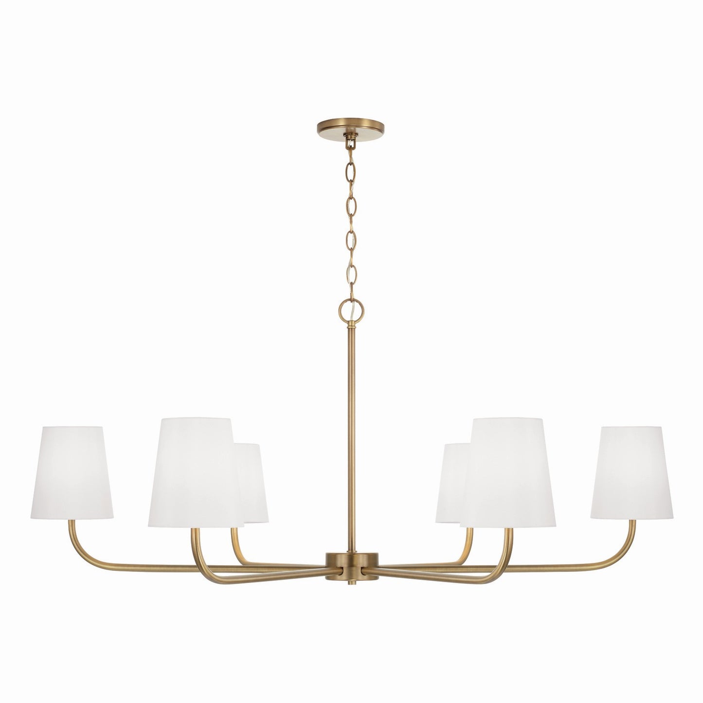 Capital Lighting - 449461AD-706 - Six Light Chandelier - Brody - Aged Brass
