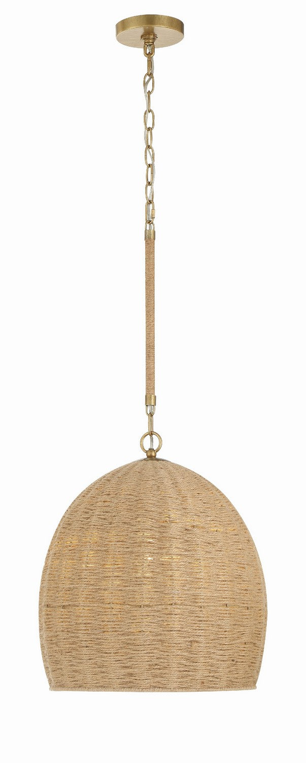 Crystorama - JAC-10500-SG - One Light Pendant - Jace - Soft Gold