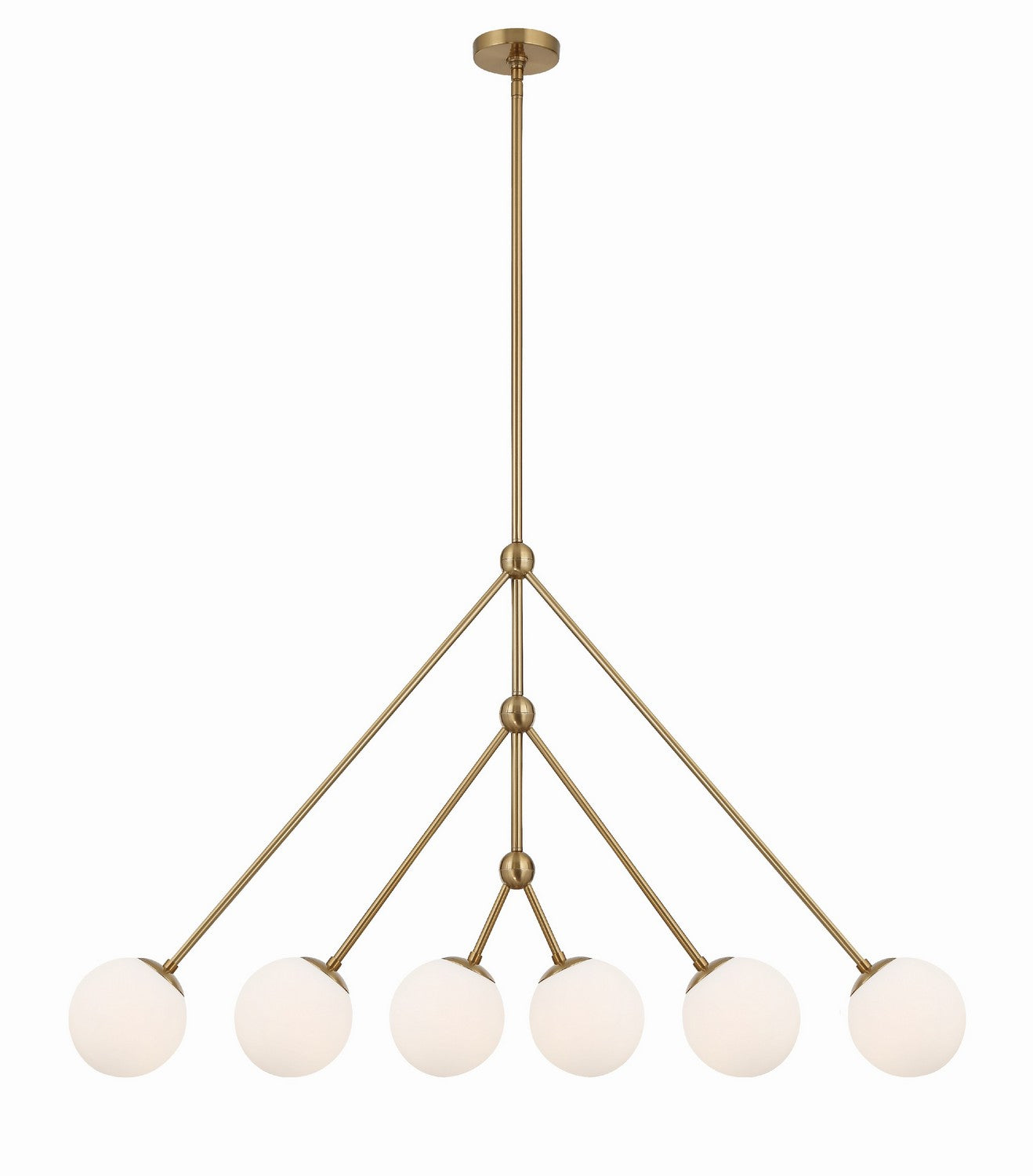 Crystorama - OMN-3006-AG - Six Light Chandelier - Omni - Aged Brass