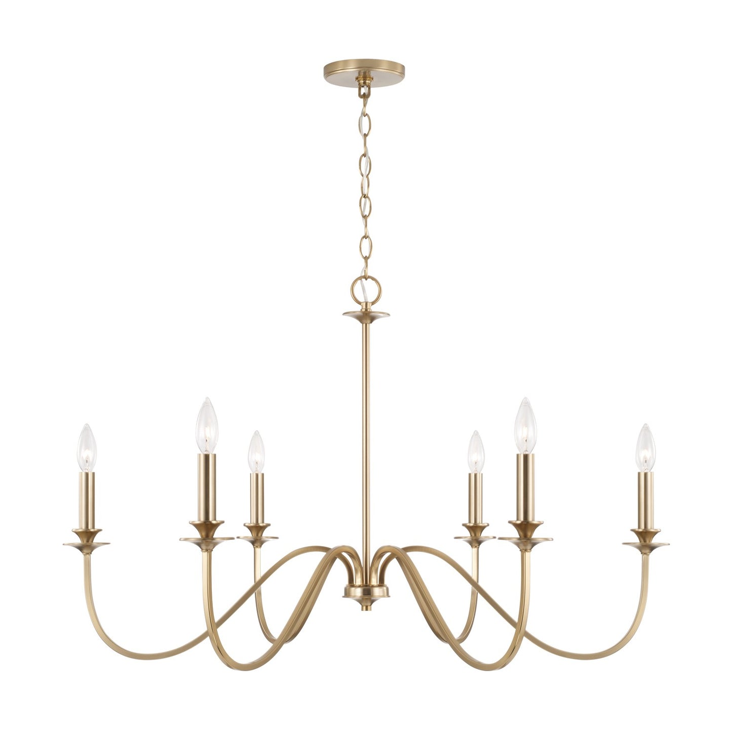 Capital Lighting - AA1029MA - Six Light Chandelier - Weston - Matte Brass