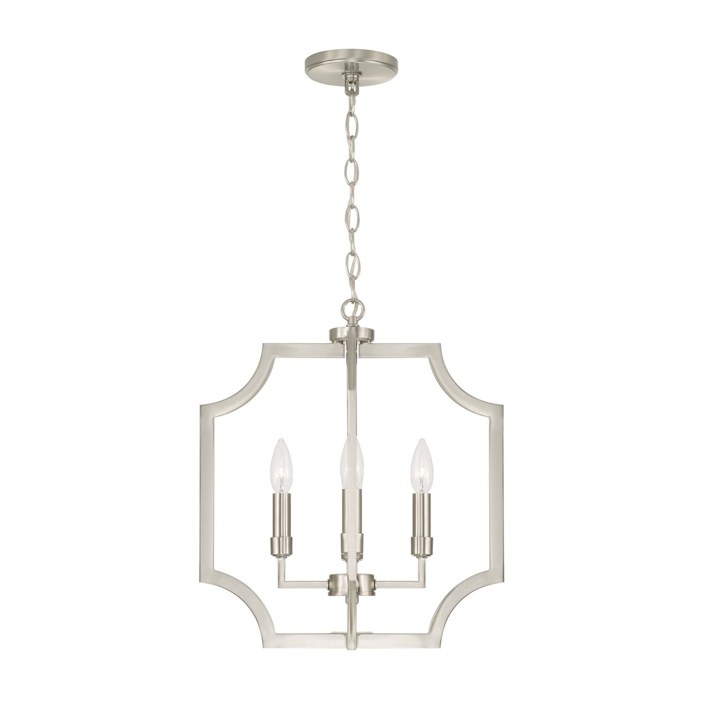 Capital Lighting - AA1037BN - Four Light Foyer Pendant - Courtney - Brushed Nickel