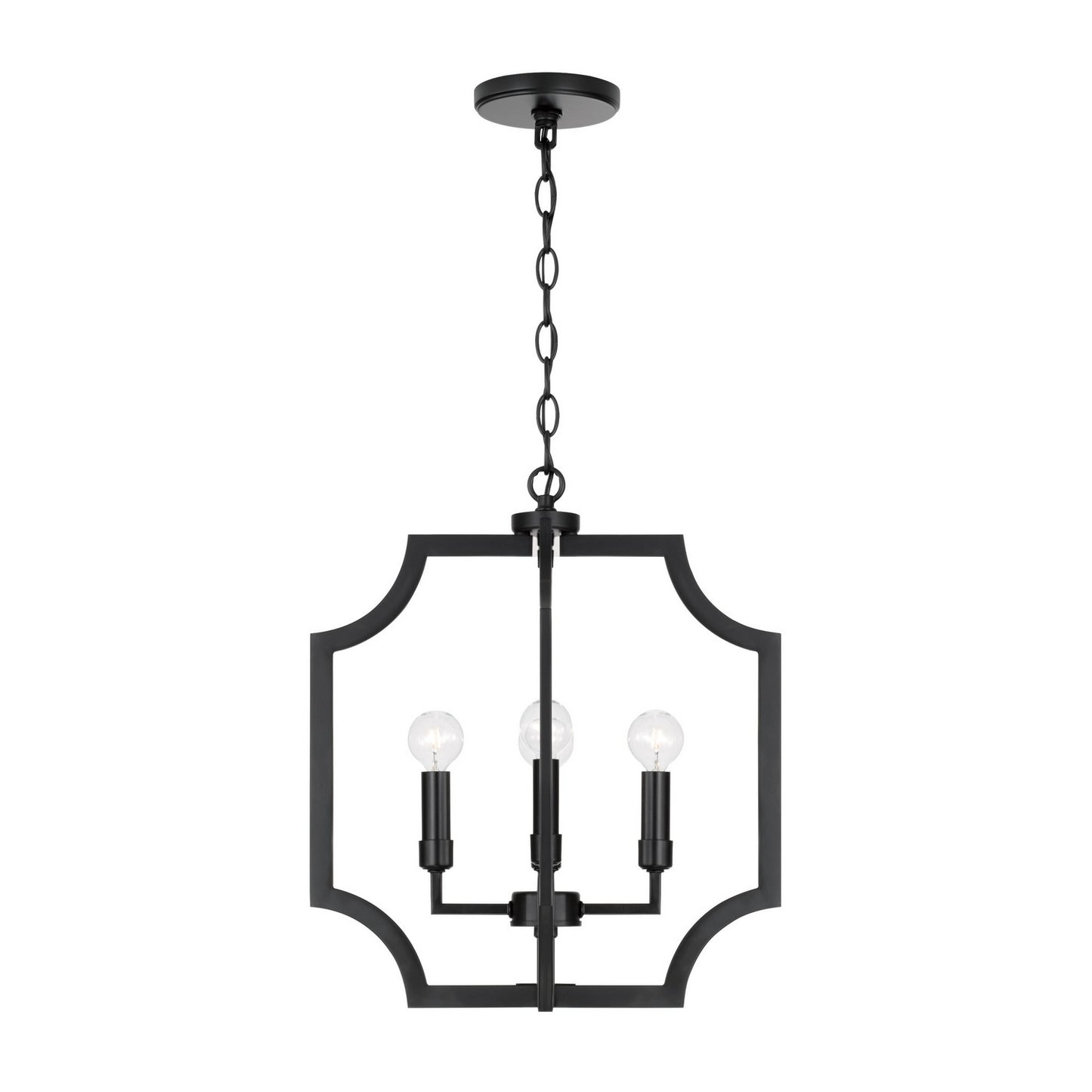 Capital Lighting - AA1037MB - Four Light Foyer Pendant - Courtney - Matte Black