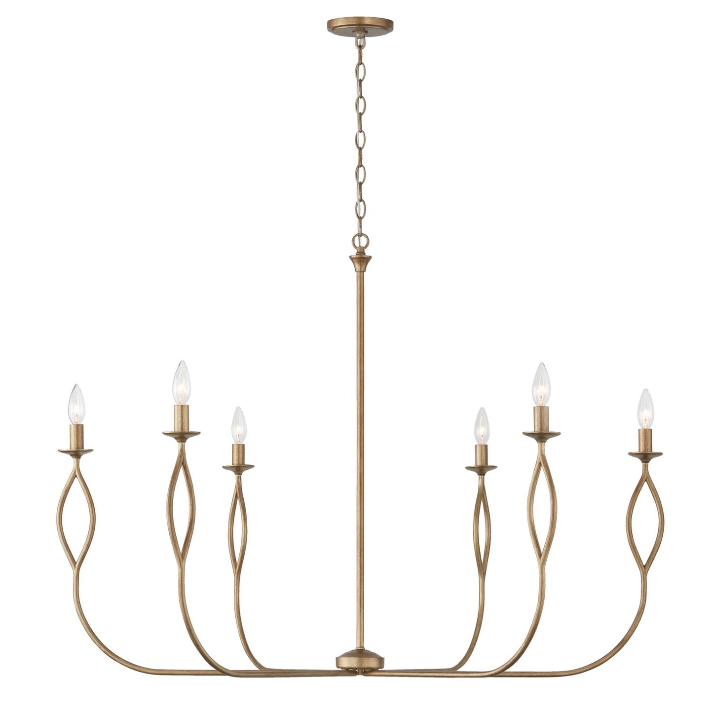 Capital Lighting - 452563ML - Six Light Chandelier - Cohen - Mystic Luster
