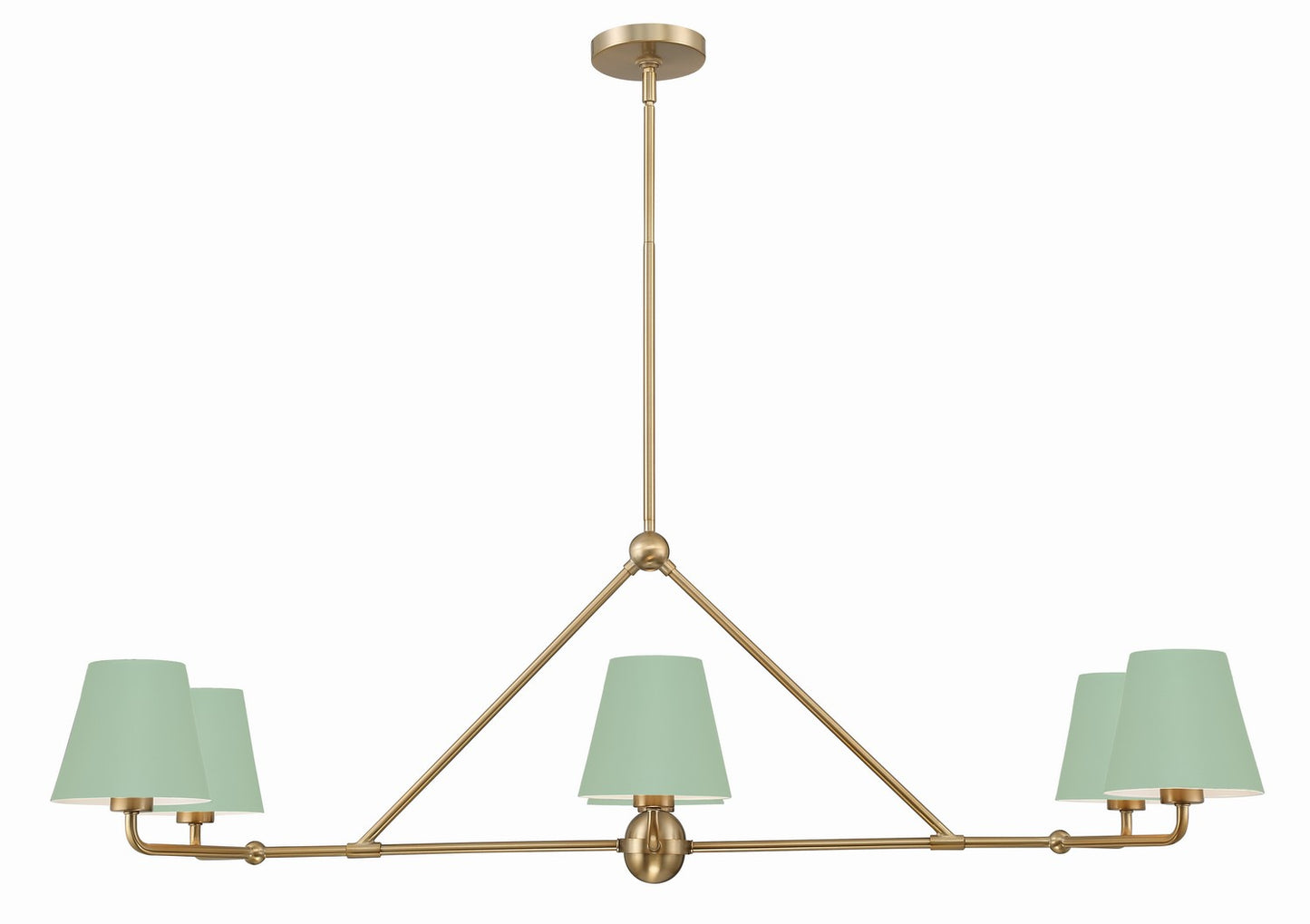 Crystorama - XAV-B9306-VG-GR - Six Light Chandelier - Xavier - Vibrant Gold