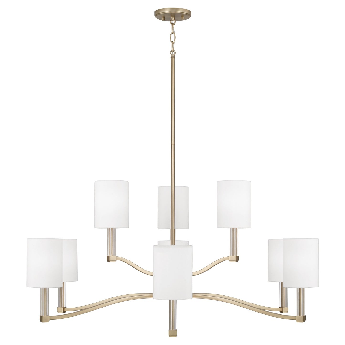 Capital Lighting - 457091MA-715 - Nine Light Chandelier - Ingrid - Matte Brass