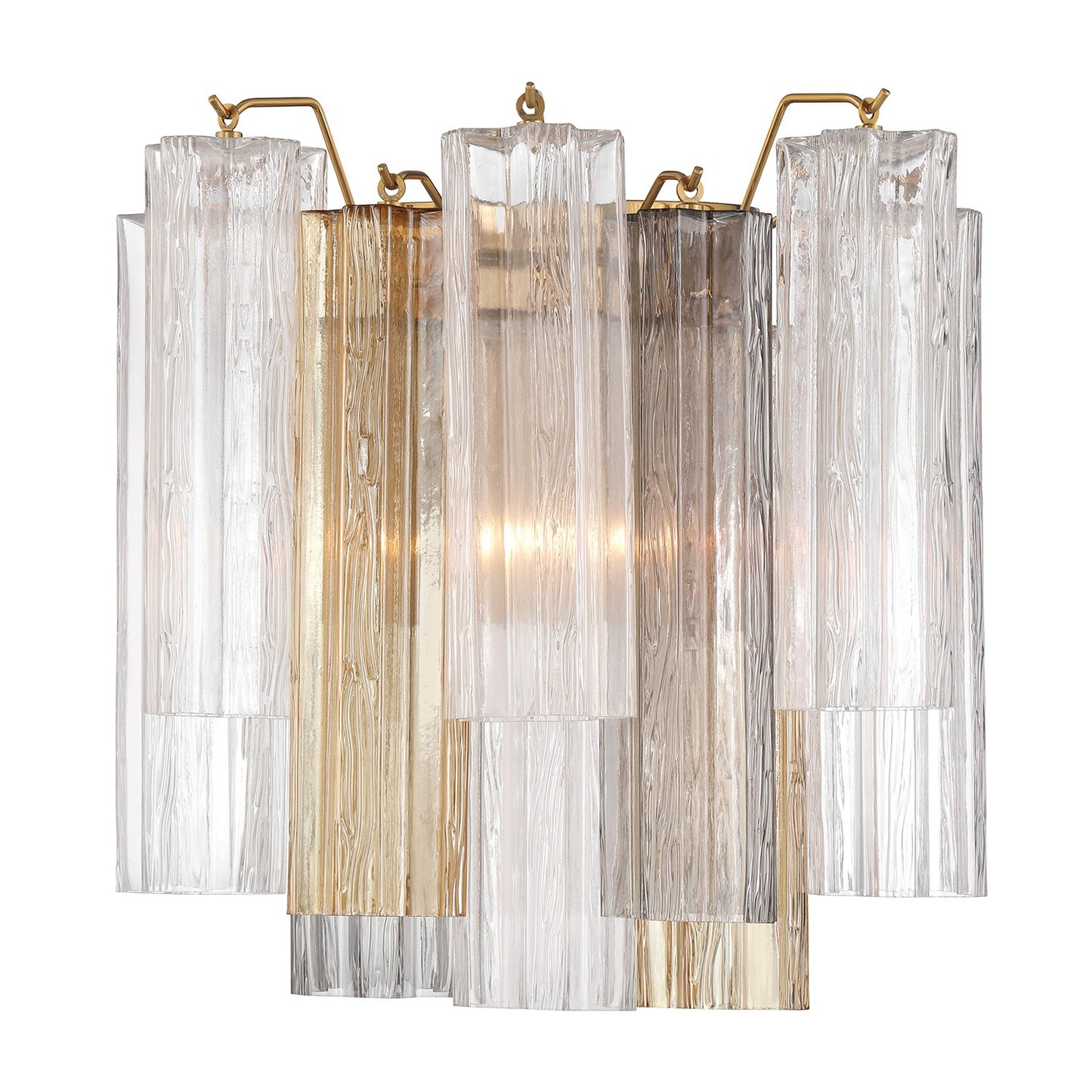 Crystorama - ADD-303-AG-AU - Two Light Wall Sconce - Addis - Aged Brass
