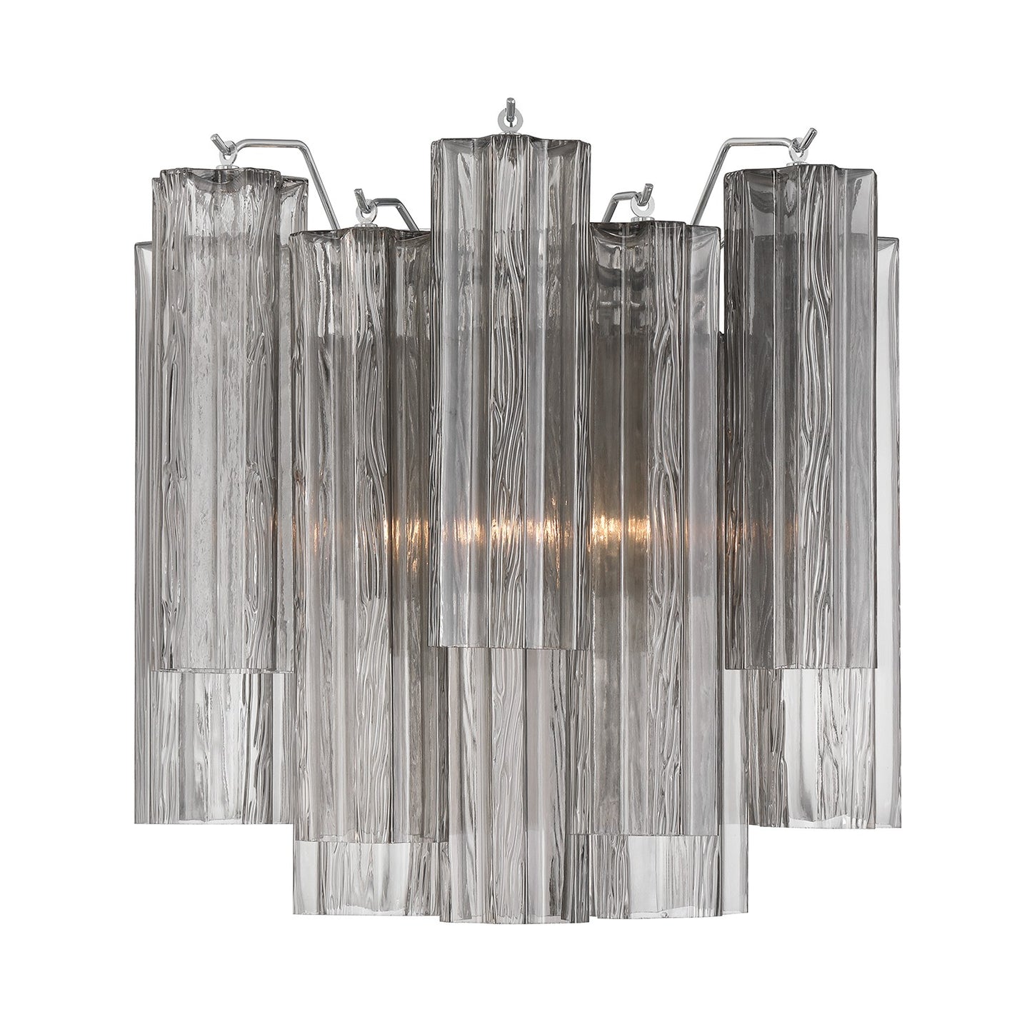Crystorama - ADD-303-CH-SM - Two Light Wall Sconce - Addis - Polished Chrome