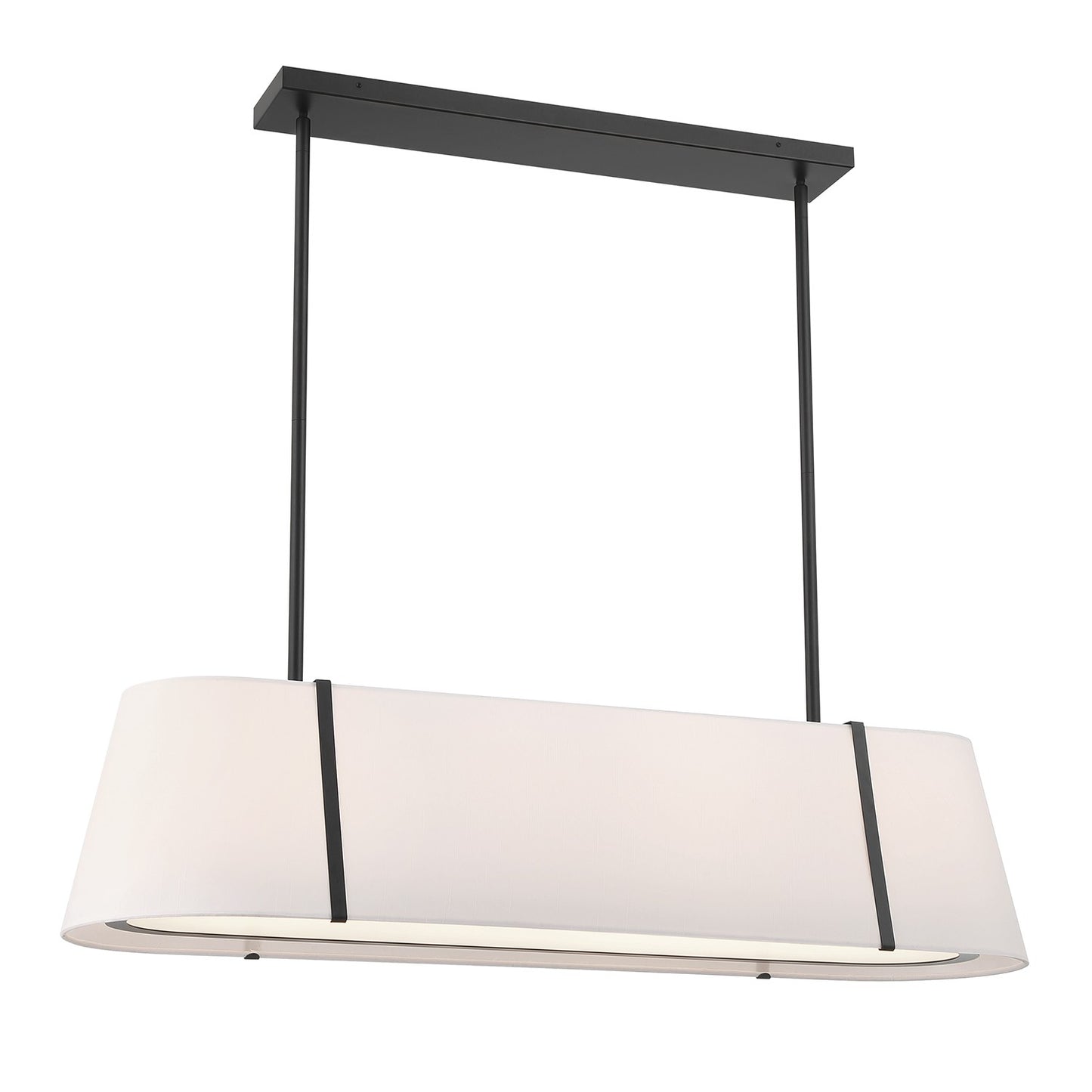 Crystorama - FUL-917-BK - Four Light Linear Chandelier - Fulton - Black