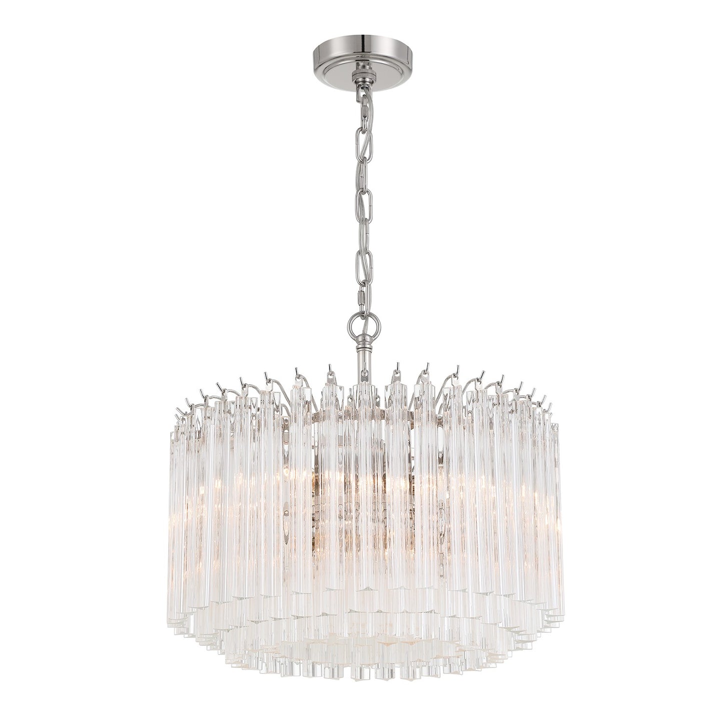Crystorama - LOF-5005-PN - Five Light Chandelier - Lofton - Polished Nickel