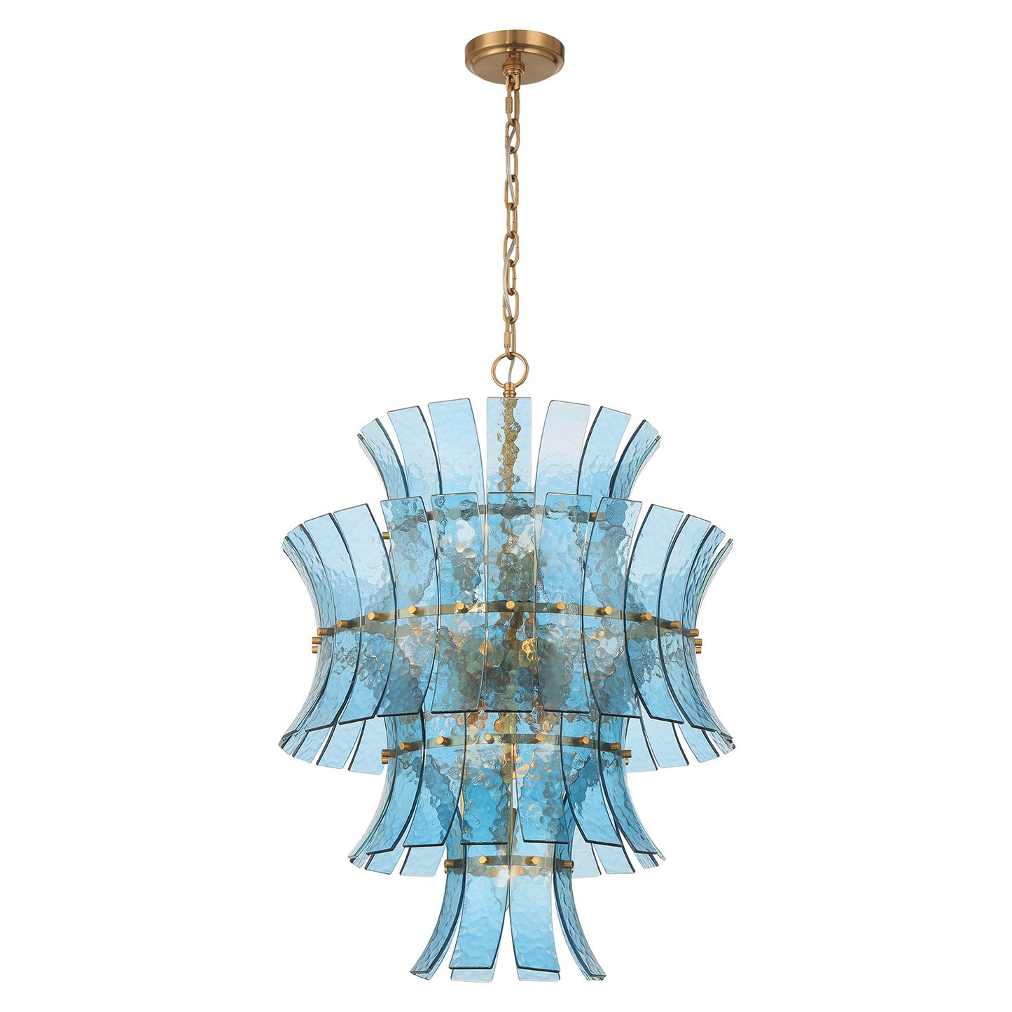Crystorama - ABI-2006-AG-BL - 13 Light Chandelier - Abigail - Aged Brass