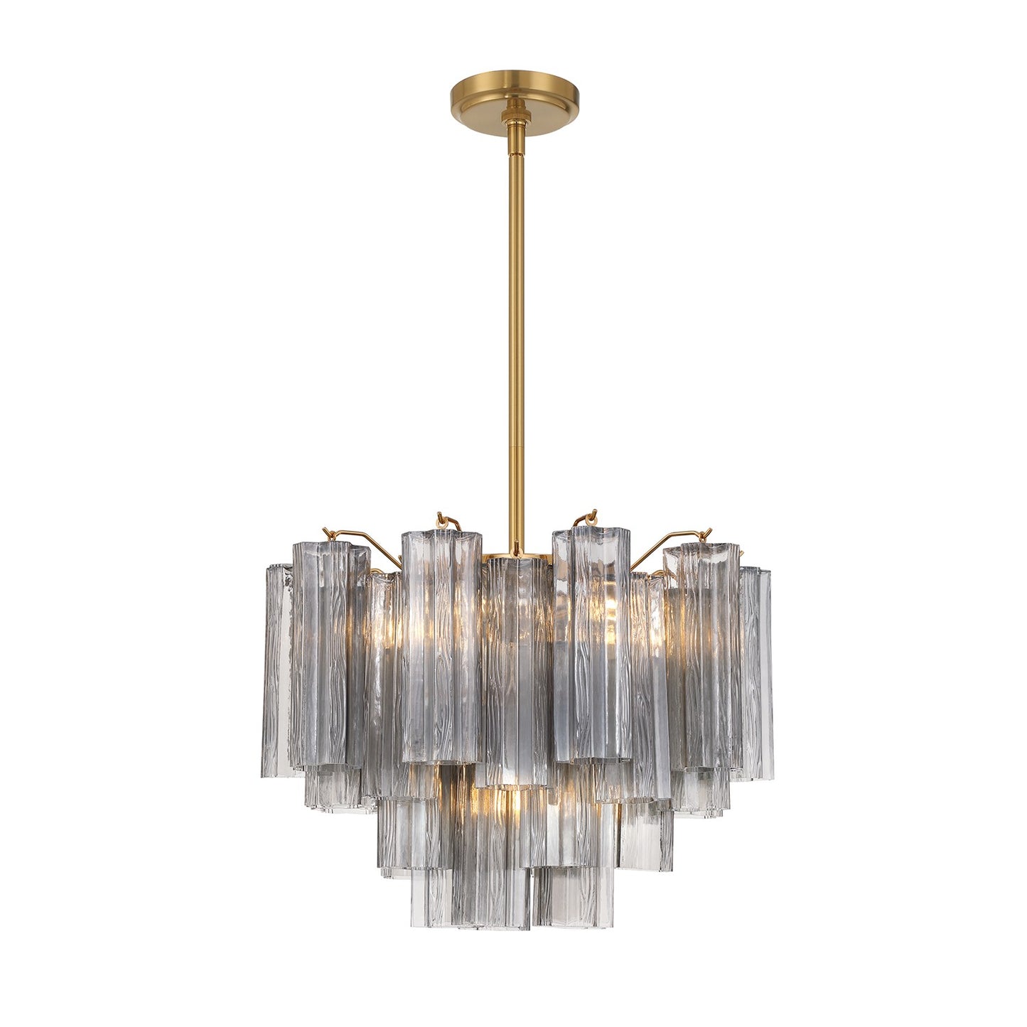 Crystorama - ADD-306-AG-SM - Six Light Chandelier - Addis - Aged Brass
