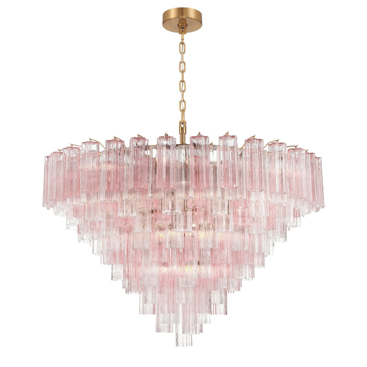 Crystorama - ADD-327-AG-SP - 28 Light Chandelier - Addis - Aged Brass
