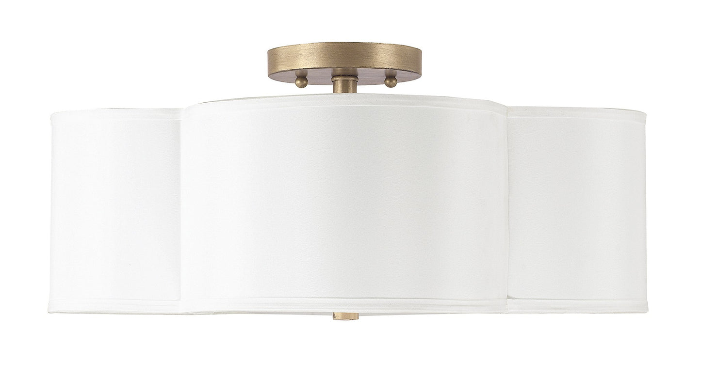 Capital Lighting - 4453BG-561 - Four Light Semi Flush Mount - Quinn - Brushed Gold