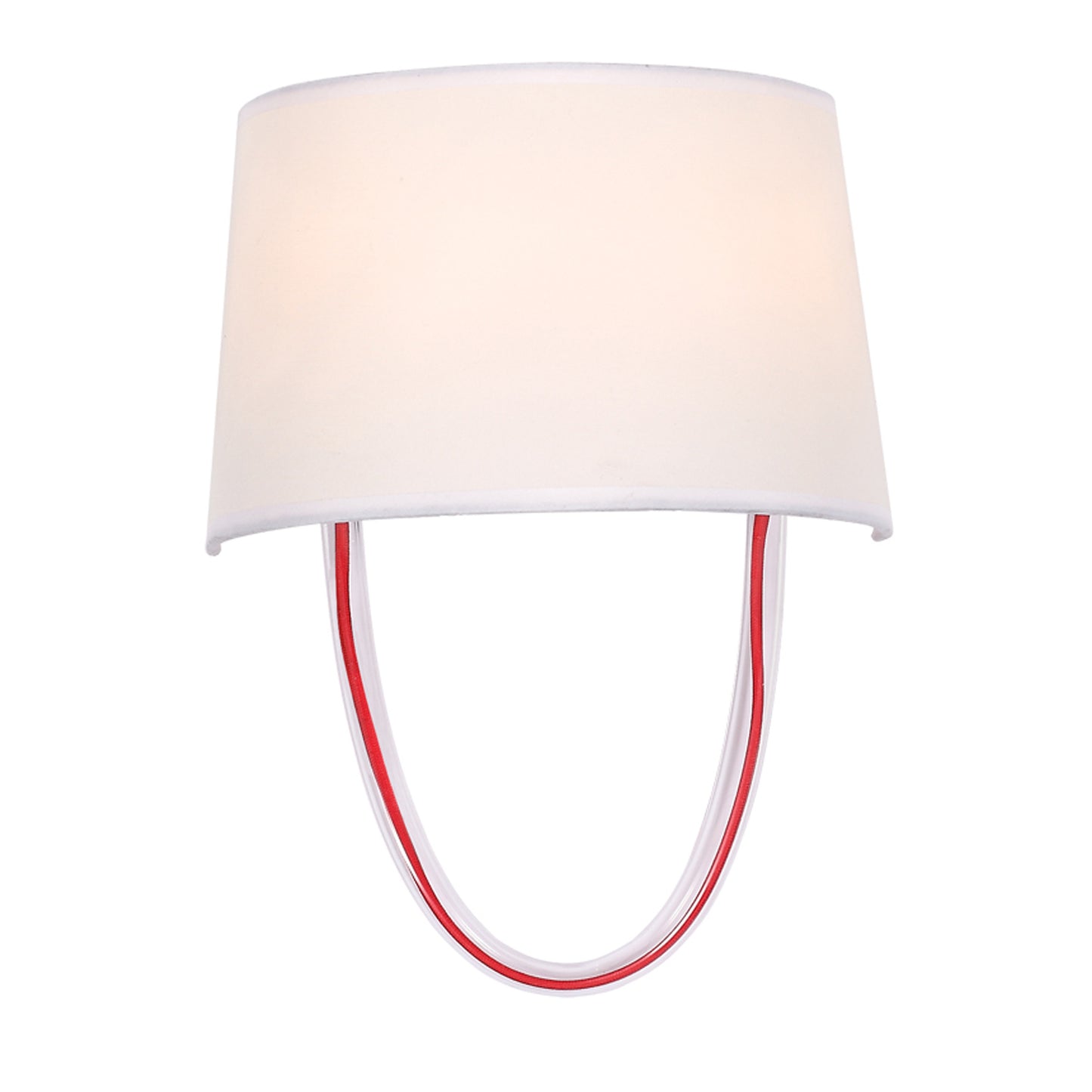 Crystorama - 9902-RD-CL - Two Light Wall Sconce - Stella - Polished Chrome + Red Cord