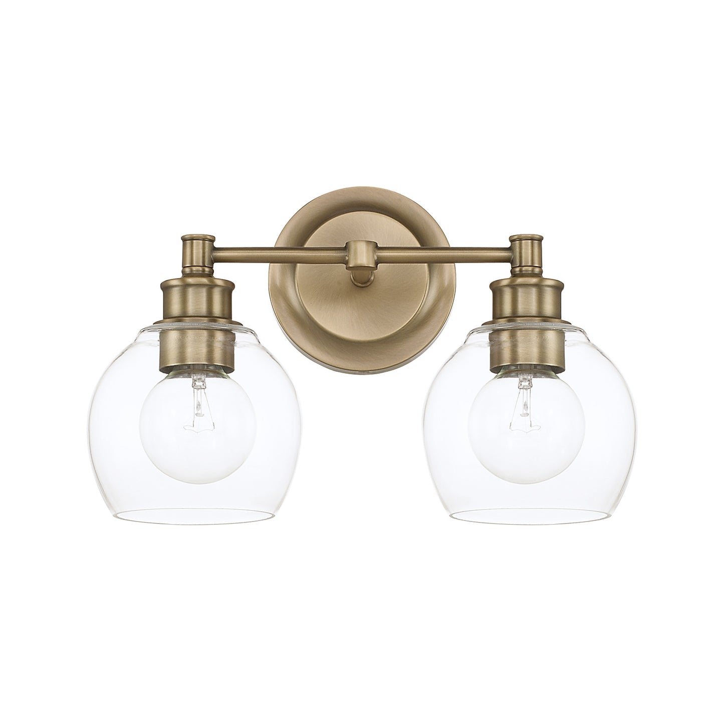 Capital Lighting - 121121AD-426 - Two Light Vanity - Mid Century - Aged Brass