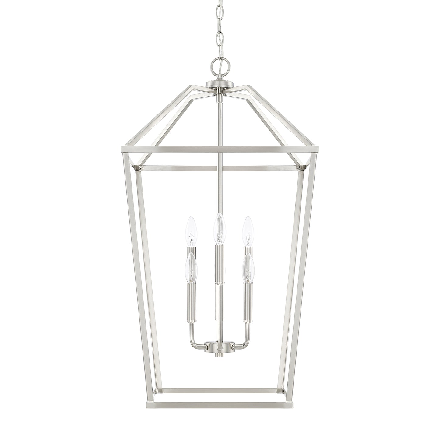 Capital Lighting - 522761BN - Six Light Foyer - Birch - Brushed Nickel