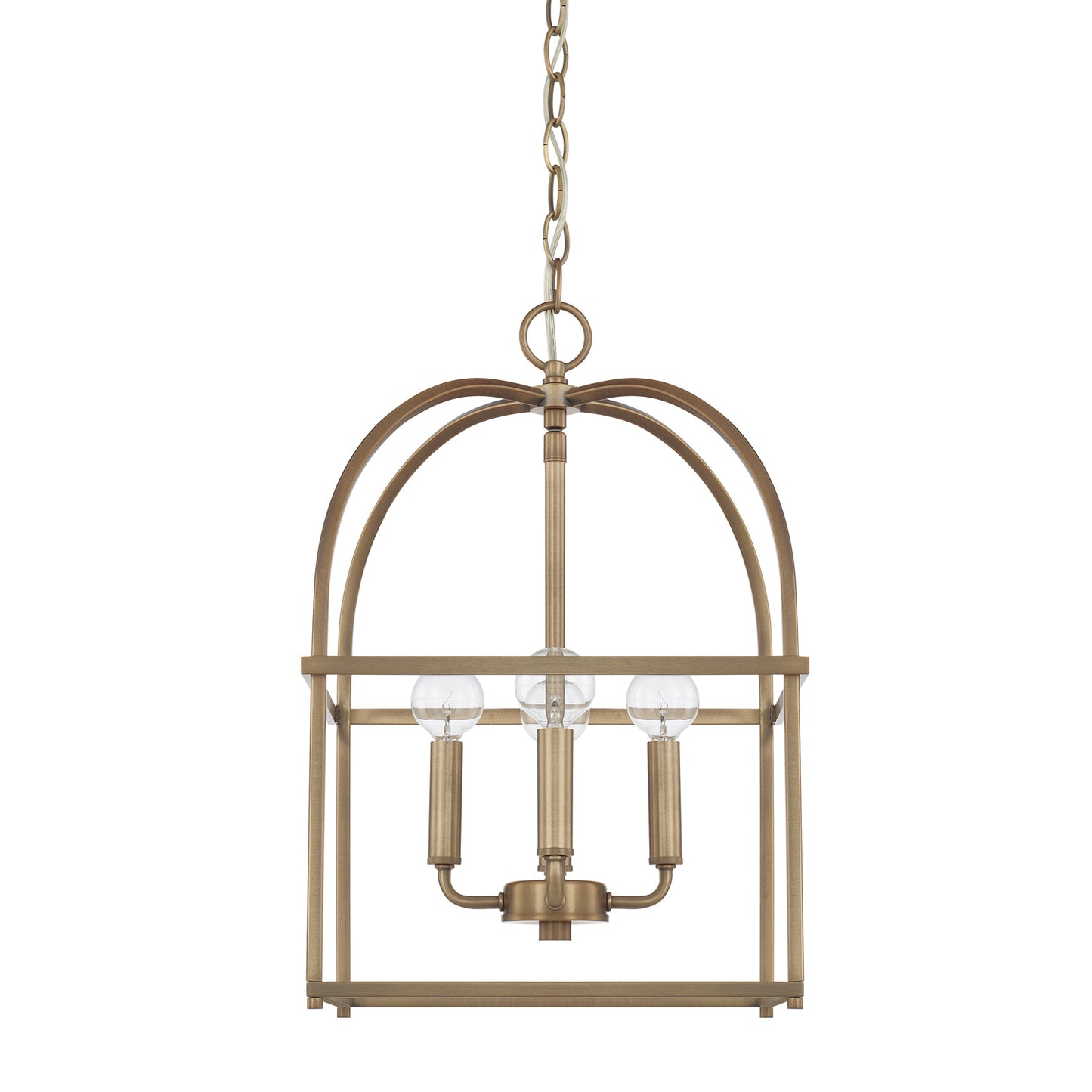 Capital Lighting - 527542AD - Four Light Foyer - Aubrey - Aged Brass