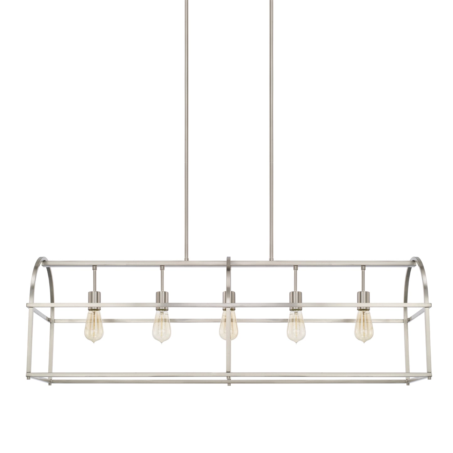 Capital Lighting - 825751BN - Five Light Island Pendant - Aubrey - Brushed Nickel