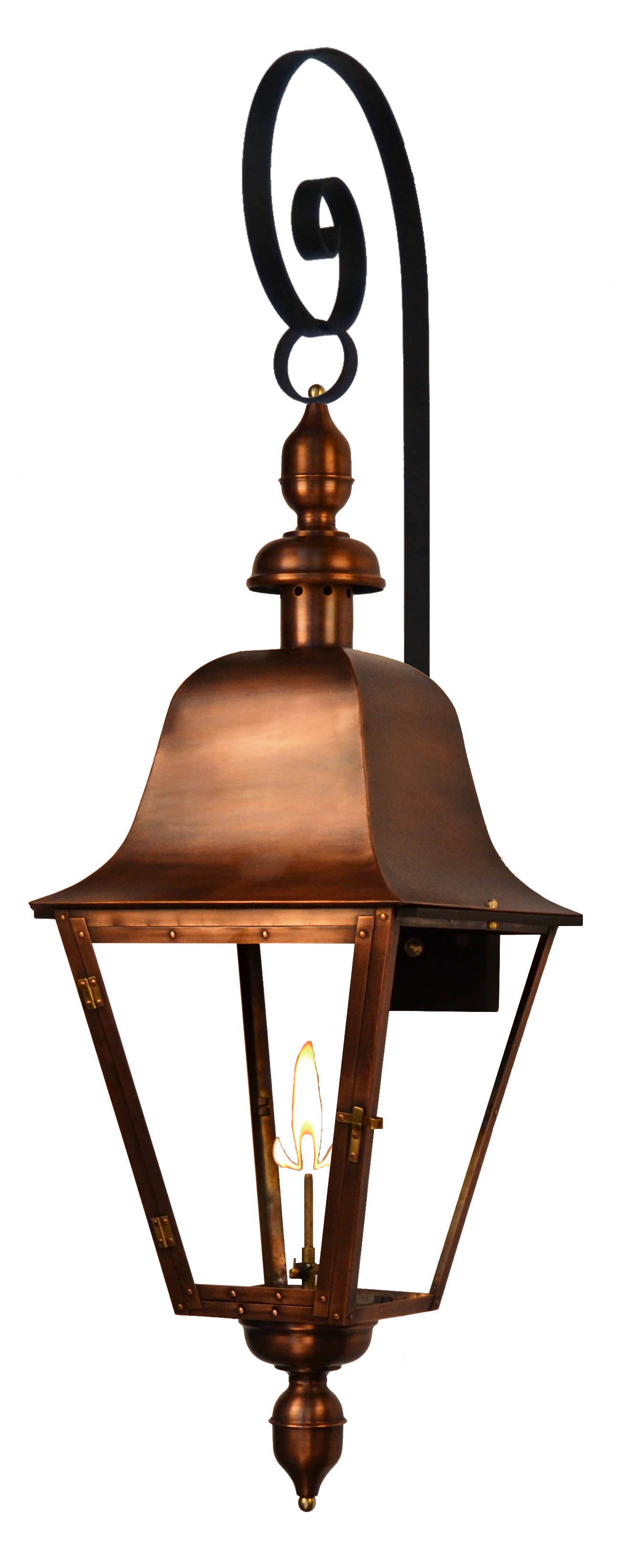 Belmont 37'' Gas Wall Mount Top Scroll