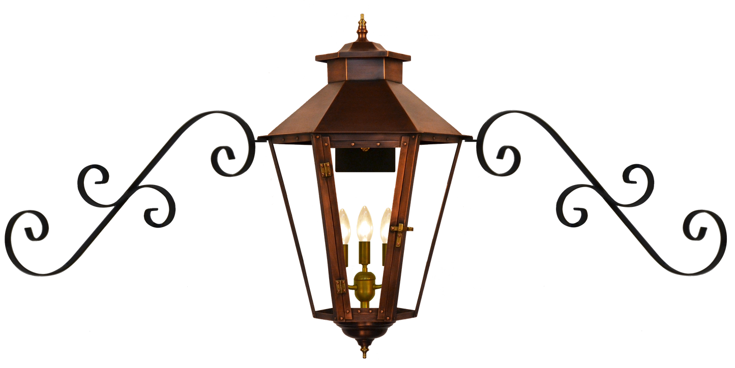 Bayou Street 20'' Electric Dual Scroll Moustache