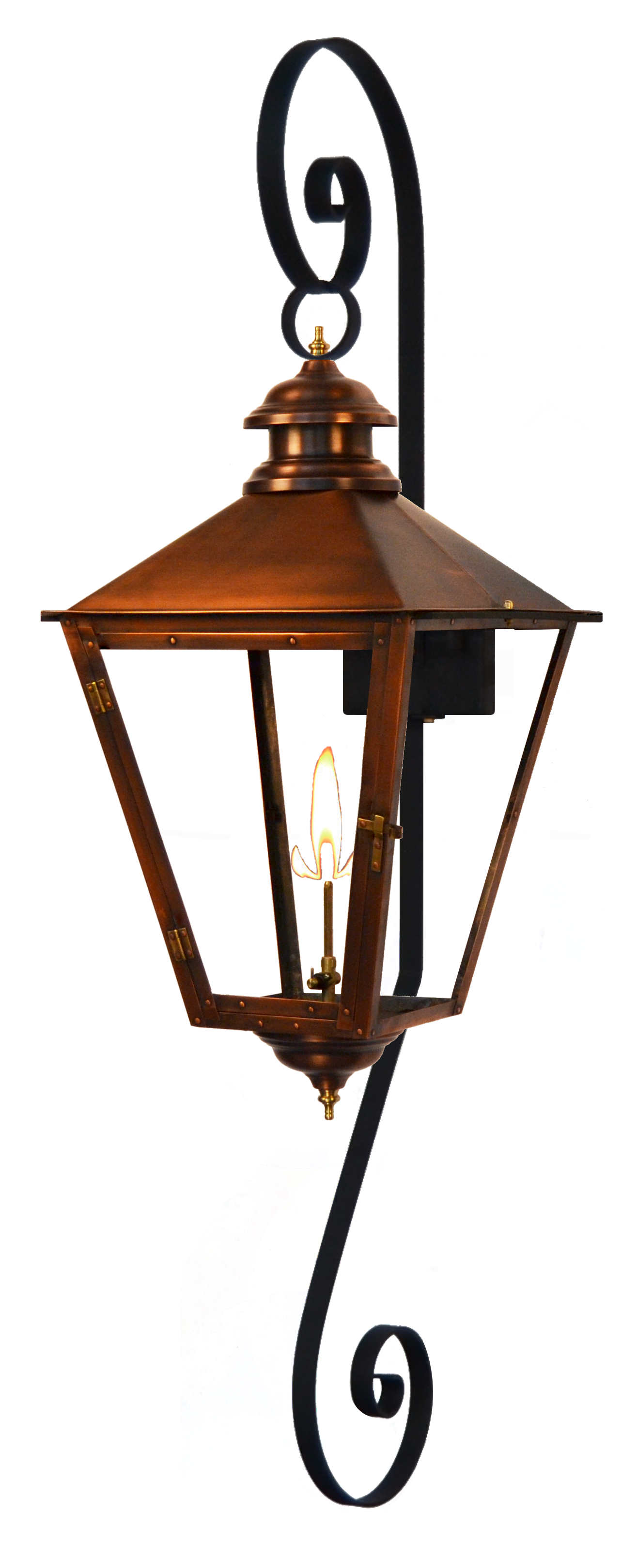 Adam Street 28'' Gas Top and Bottom Scroll