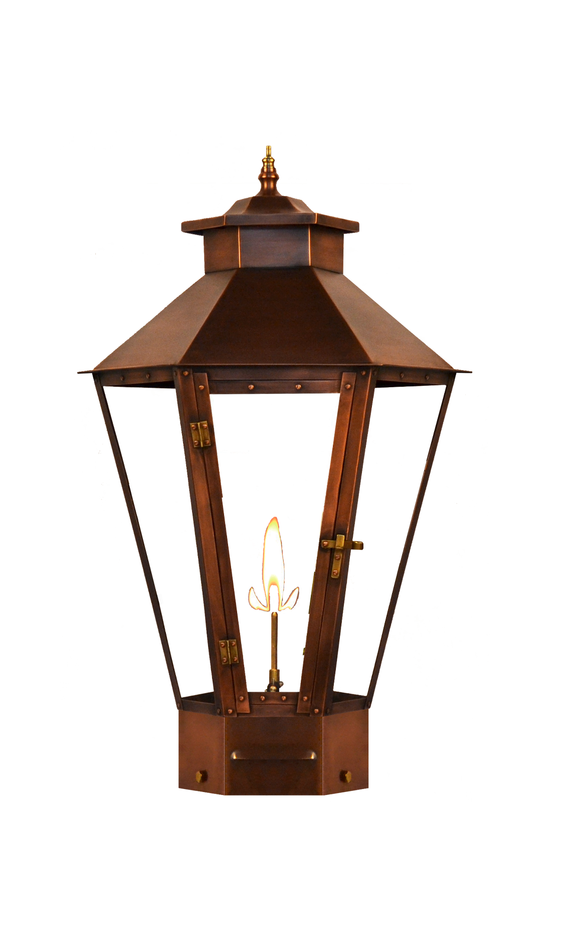 Bayou Street 25'' Gas Copper Pier Mount