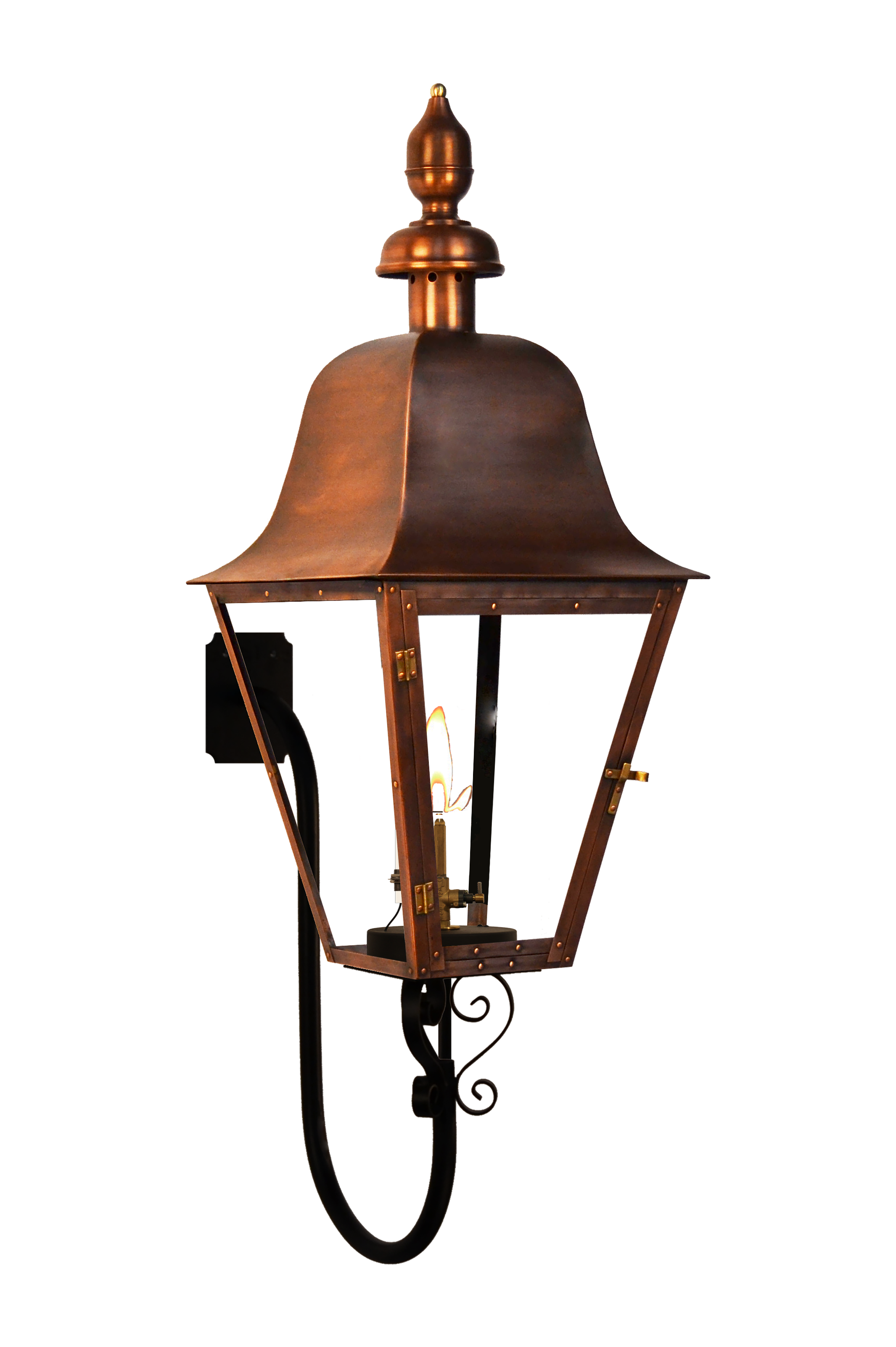 Shop Belmont Wall Mount Gas Lanterns Outdoor Gas Lanterns PARC LIGHTING