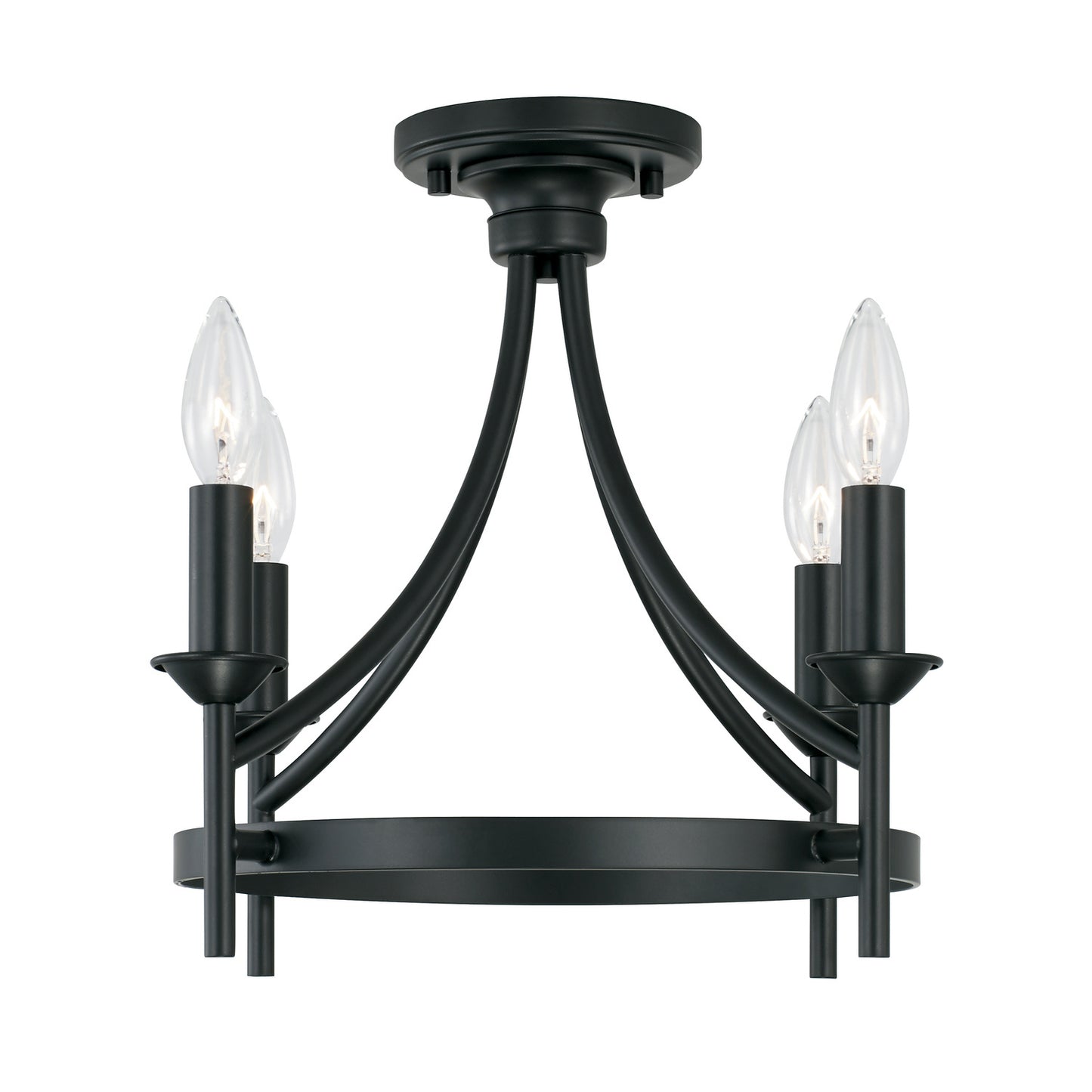 Capital Lighting - 242041MB - Four Light Semi Flush Mount - Peyton - Matte Black