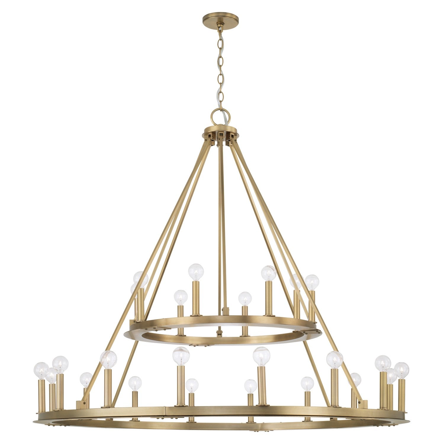 Capital Lighting - 4910AD - 24 Light Chandelier - Pearson - Aged Brass