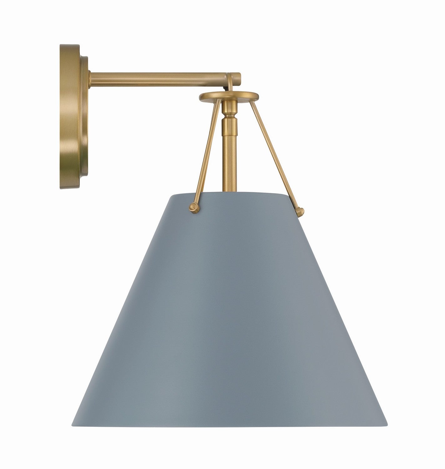 Crystorama - XAV-B8311-VG-BL - One Light Task Sconce - Xavier - Vibrant Gold