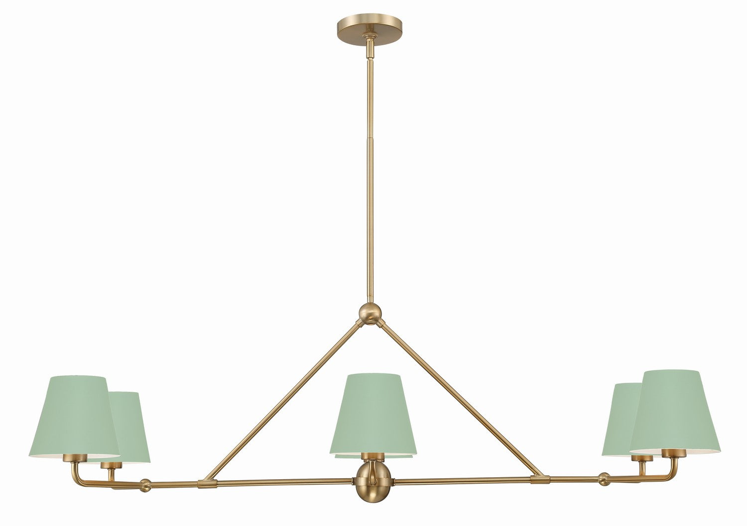 Crystorama - XAV-B9306-VG-GR - Six Light Chandelier - Xavier - Vibrant Gold