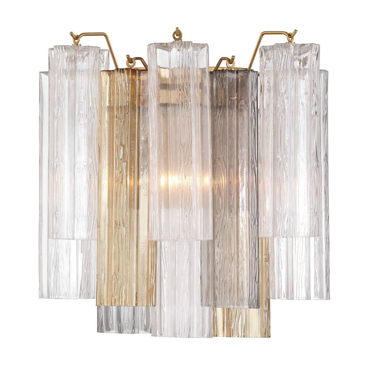 Crystorama - ADD-303-AG-AU - Two Light Wall Sconce - Addis - Aged Brass