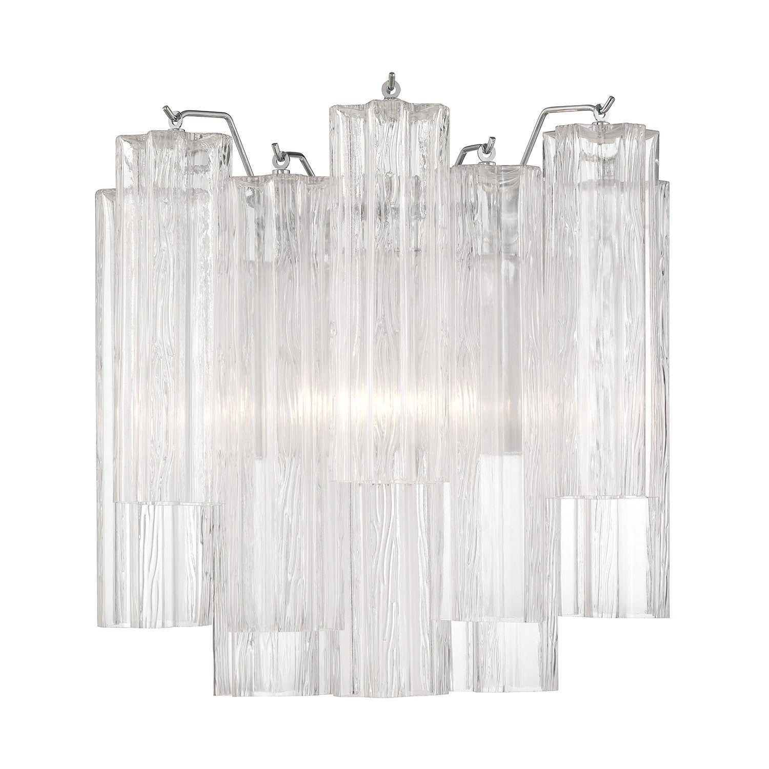 Crystorama - ADD-303-CH-CL - Two Light Wall Sconce - Addis - Polished Chrome