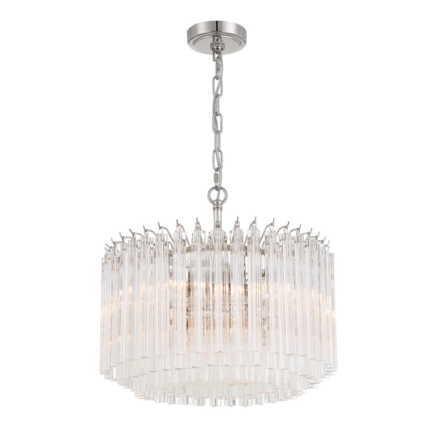 Crystorama - LOF-5005-PN - Five Light Chandelier - Lofton - Polished Nickel