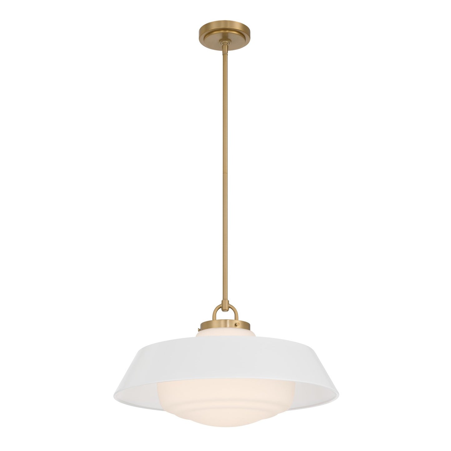 Crystorama - XAN-8009-VG-WH - Three Light Pendant - Xander - Vibrant Gold