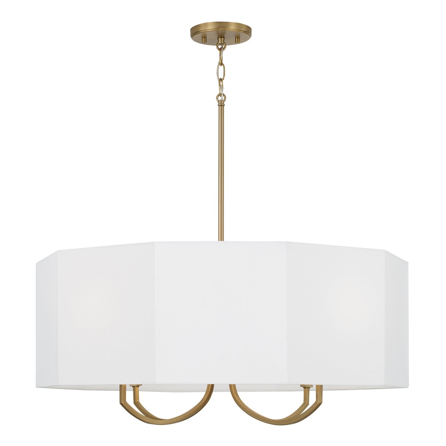 Capital Lighting - 459541AD - Four Light Chandelier - Adrian - Aged Brass