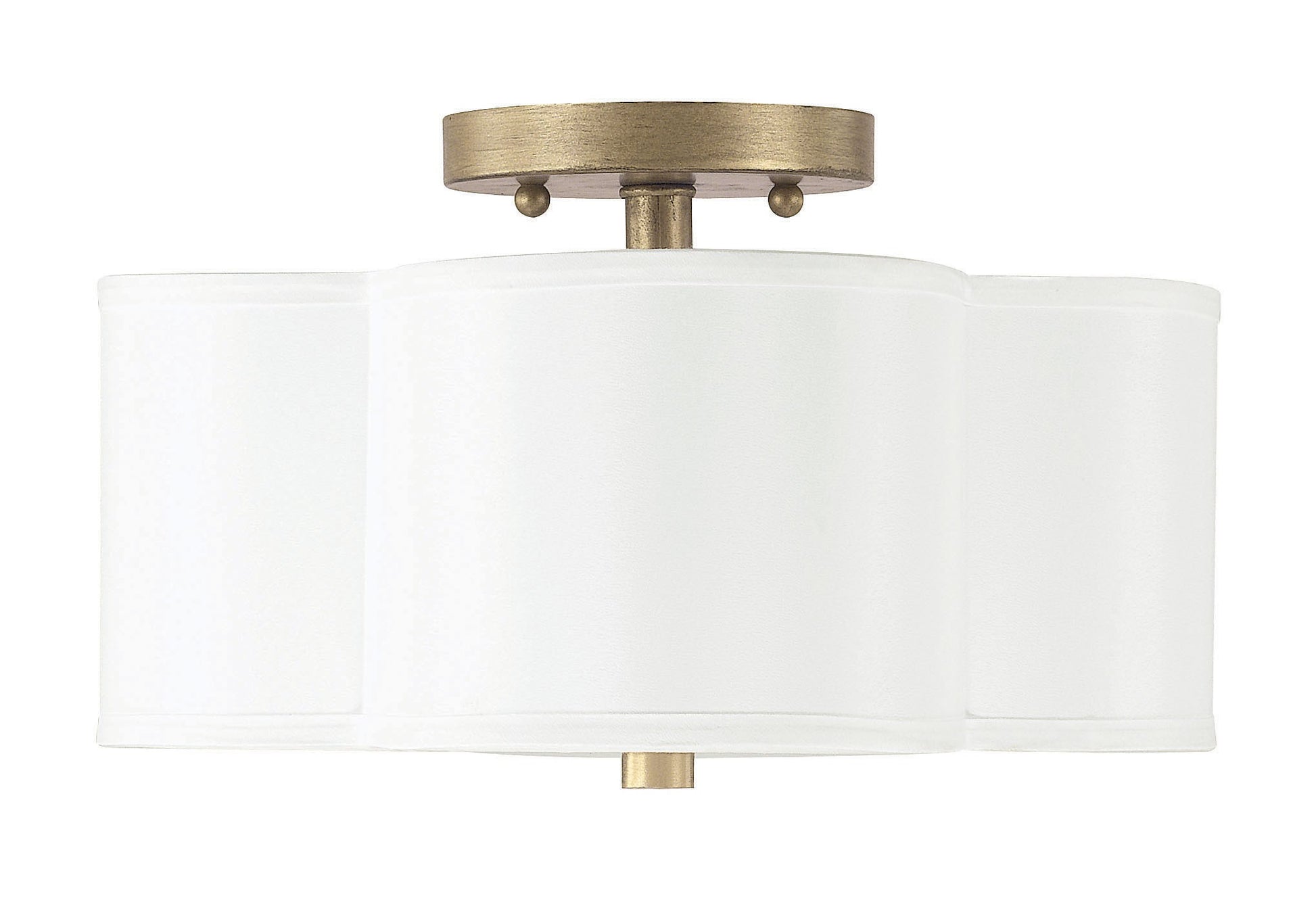 Capital Lighting - 4452BG-557 - Two Light Semi Flush Mount - Quinn - Brushed Gold