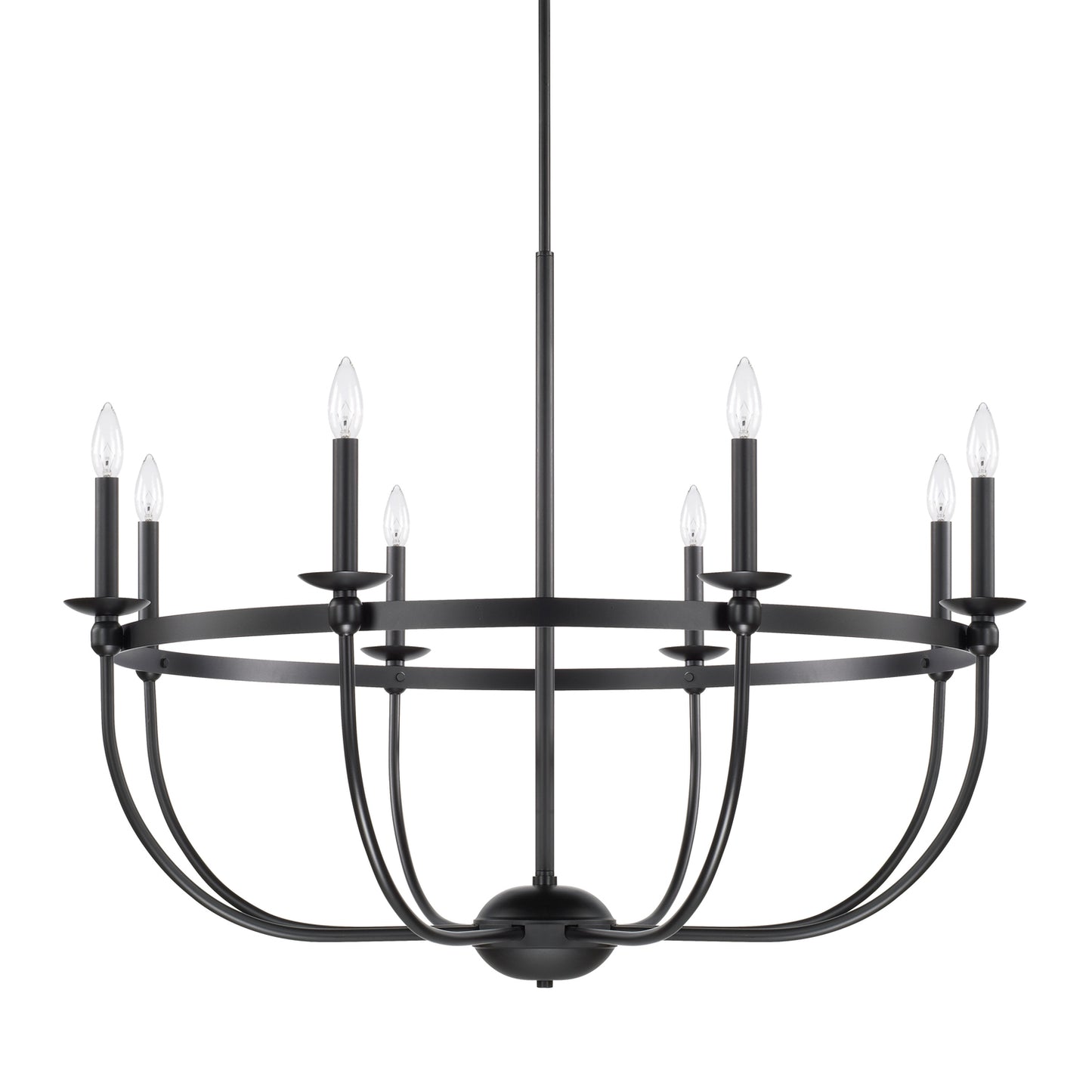 Capital Lighting - 425181MB - Eight Light Chandelier - Rylann - Matte Black