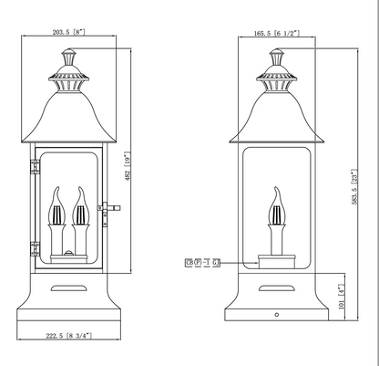Antler Hill Electric Copper Pier Mount