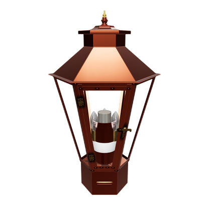 Bayou Street Electric Copper Pier Mount