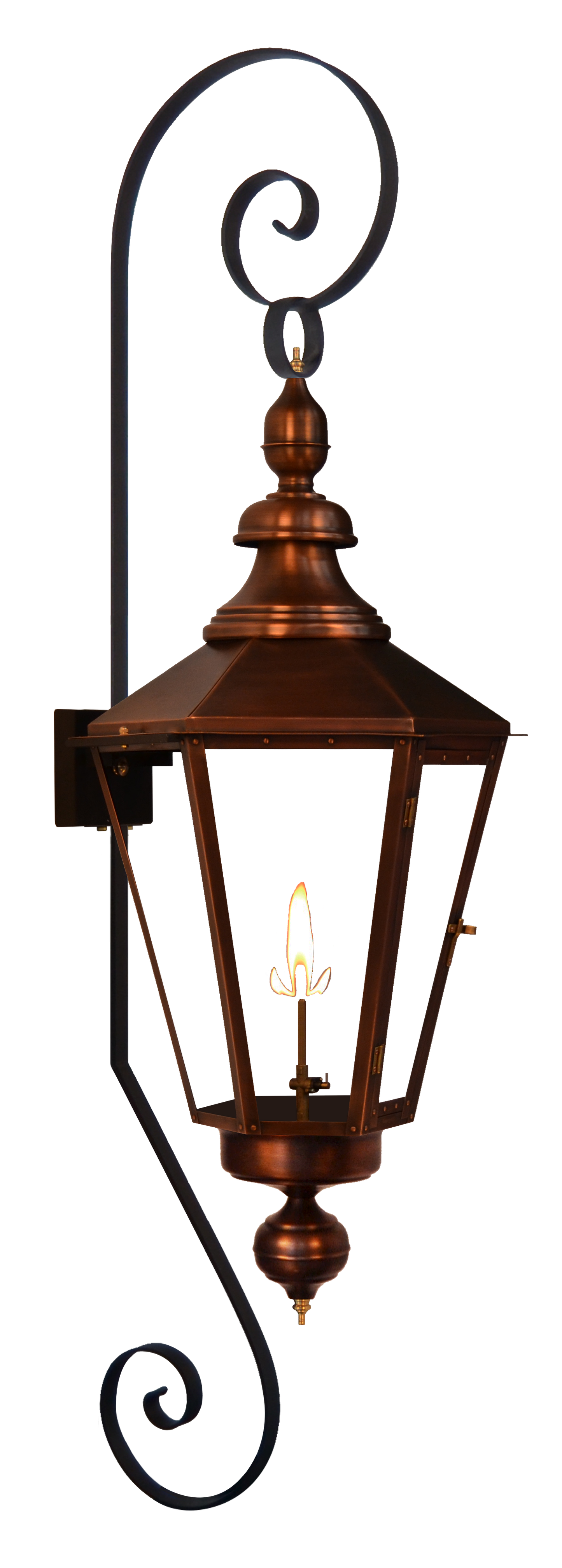Eslava Street 40'' Gas  Top and Bottom Scroll