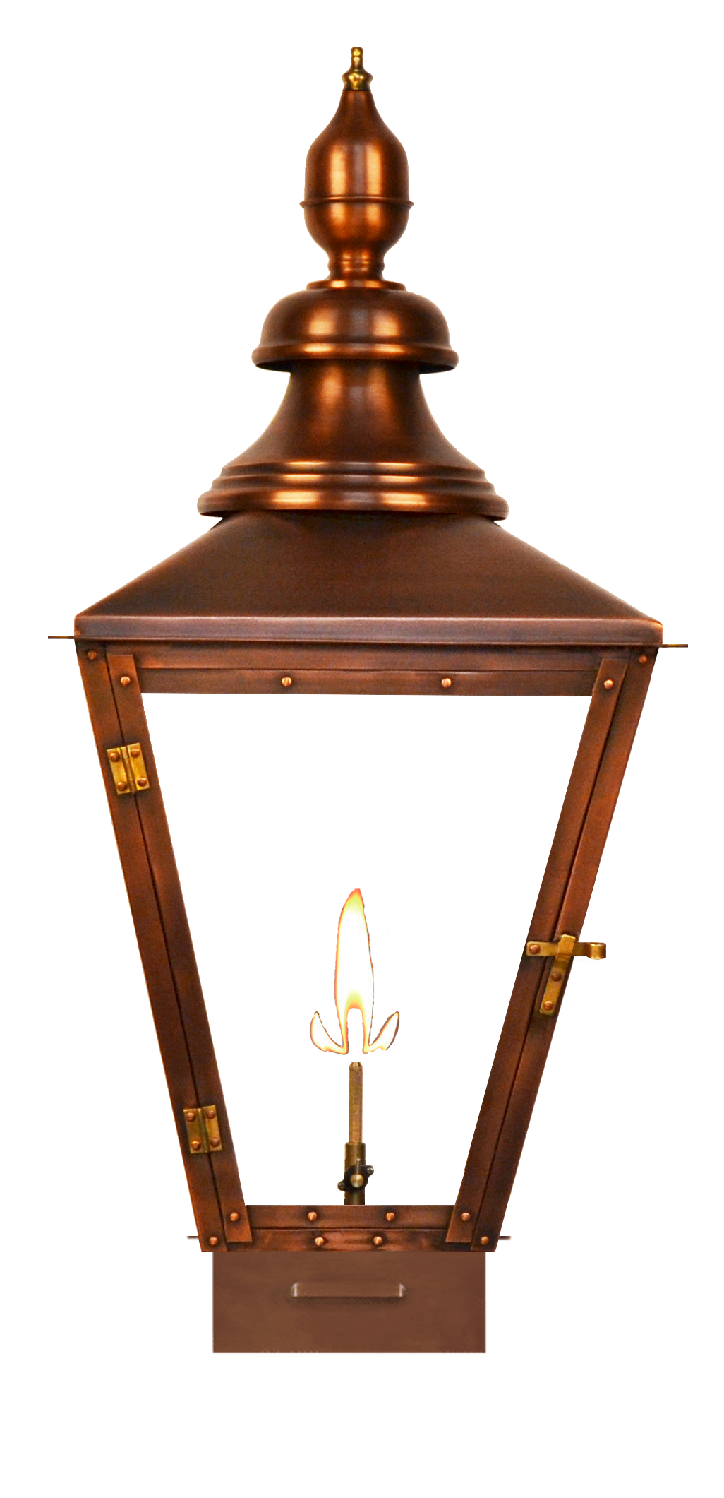 Franklin Street 31'' Gas  Copper Pier Mount